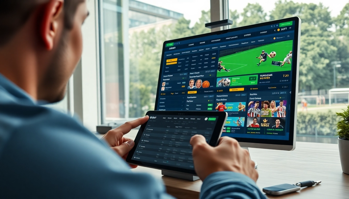 Dynamic online betting interface at 8xbet.com.se: vibrant sports graphics and user engagement.