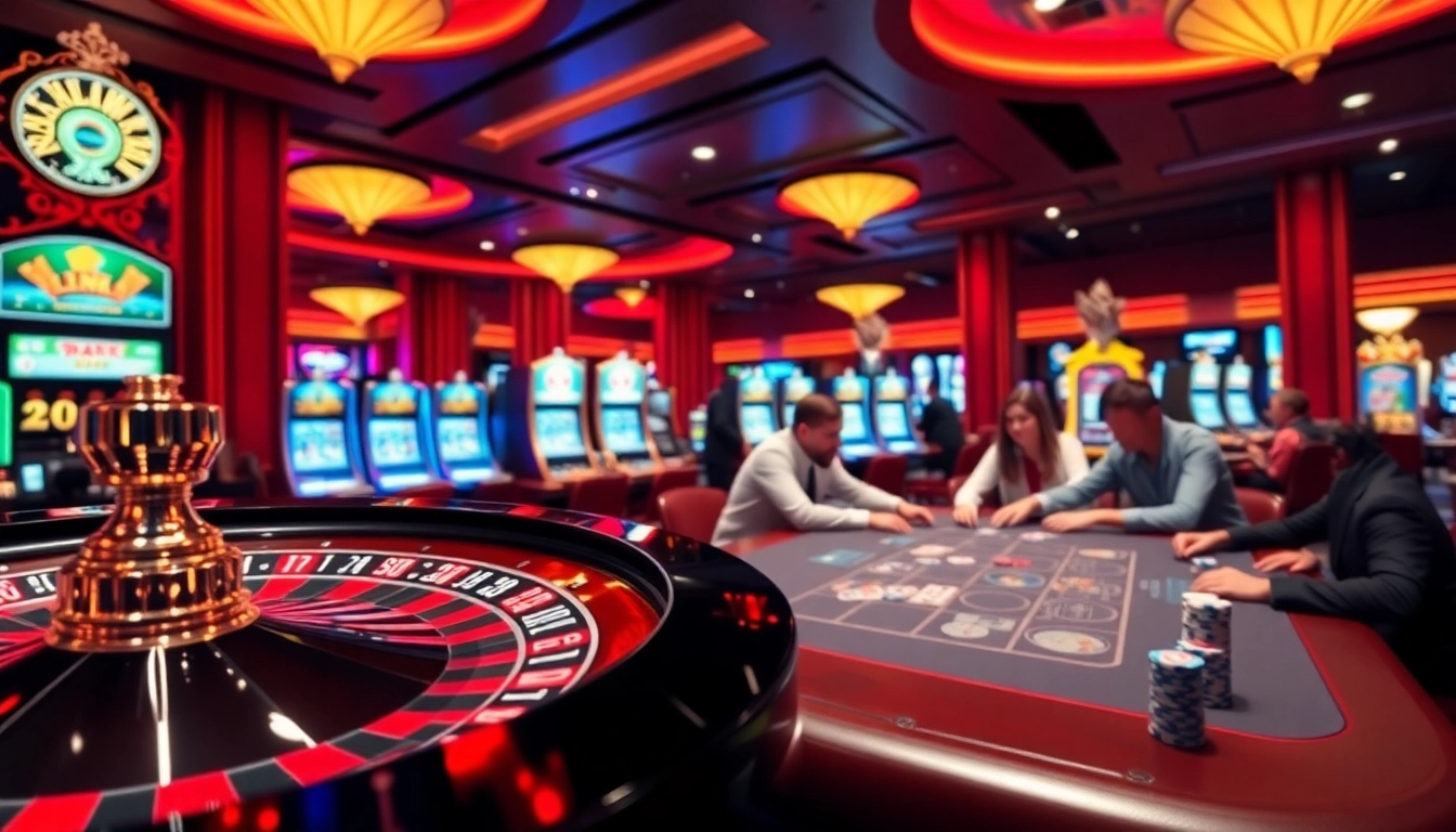 Experience LINK SUNWIN CHUẨN at a vibrant casino table with engaged players and lively atmosphere.