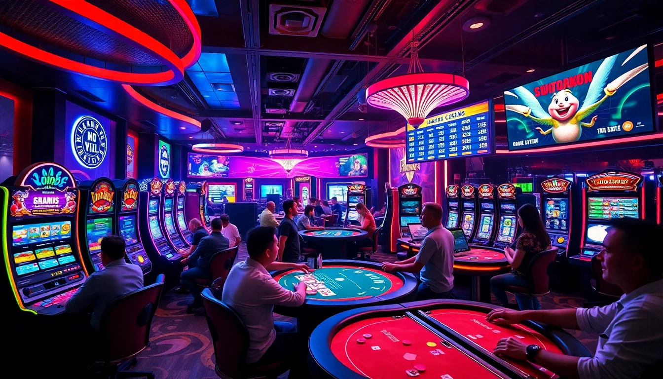 Experience the excitement of good88.hu.net with players engaged in vibrant casino games.