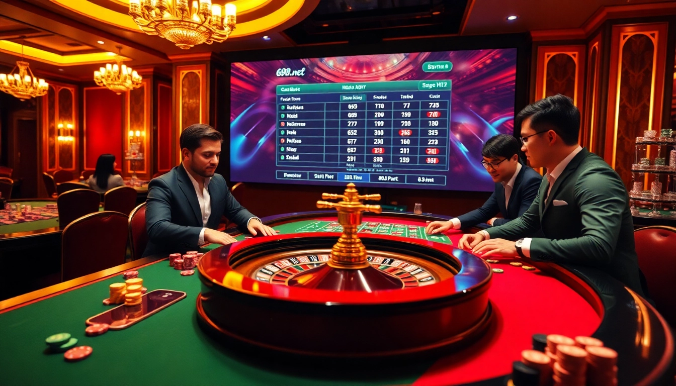 Experience the thrill of gambling with professional players at the roulette table at 69vn.gb.net.