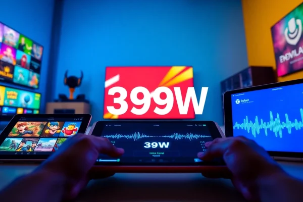 Explore the vibrant online gaming hub 399W featuring casual games and sound experiences.