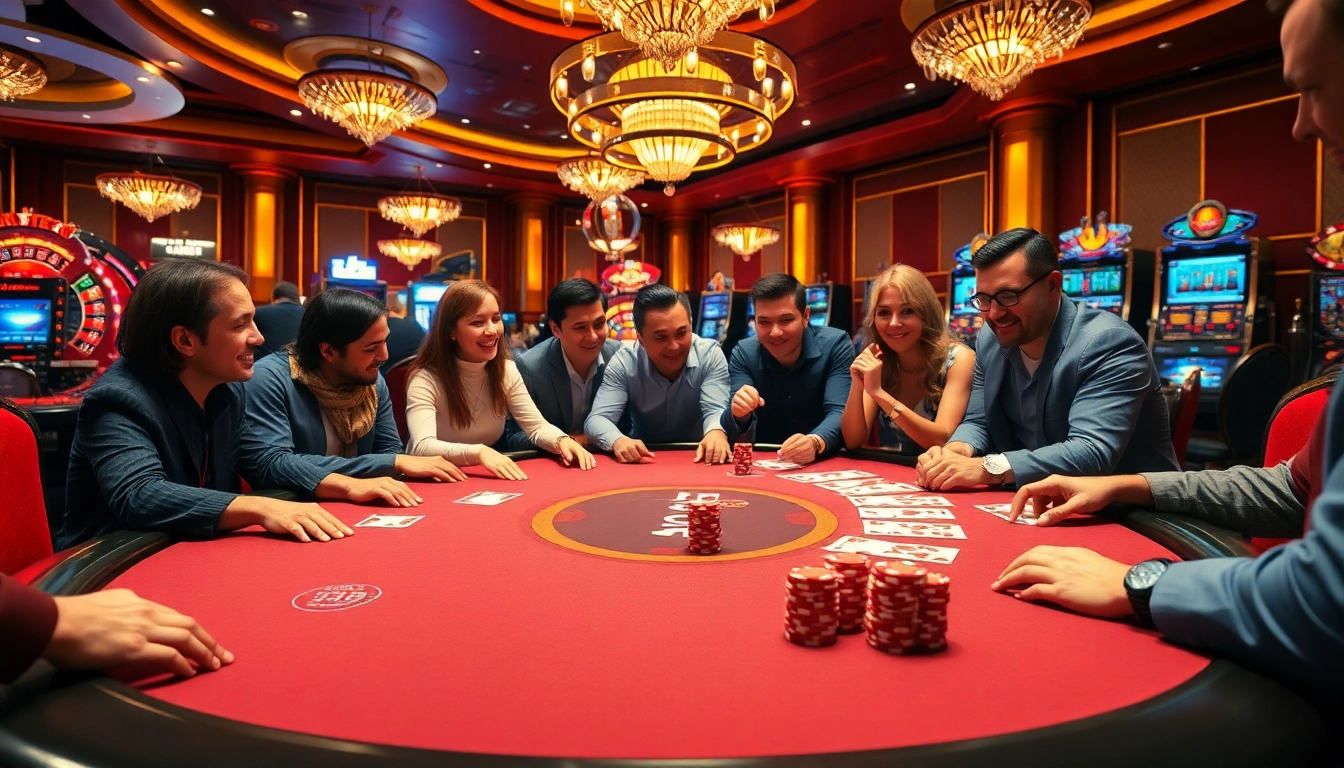 Exciting gaming table scene showcasing 399W branding with poker chips and cards.