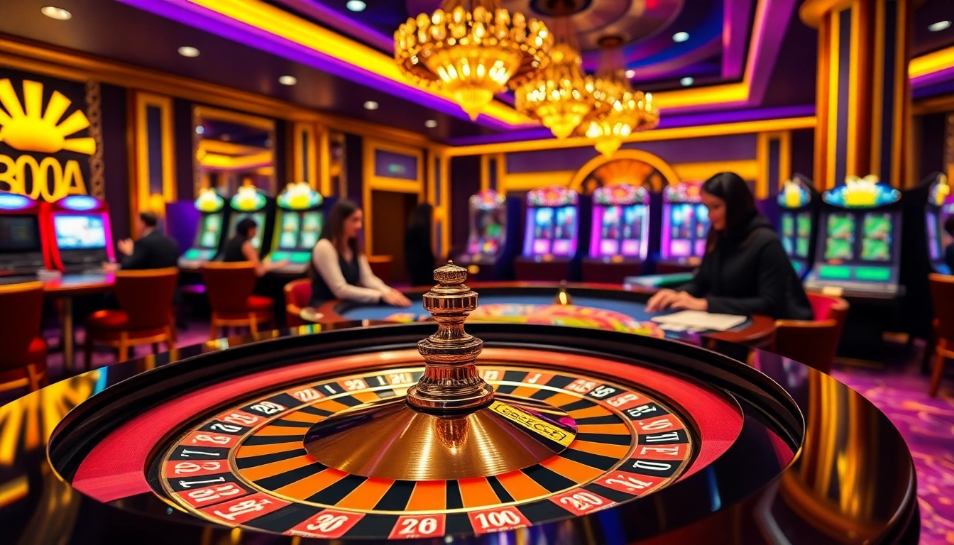 Join the thrilling gaming experience at 88AA with a vibrant casino scene featuring roulette tables and poker chips.