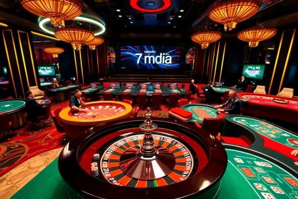 Experience thrilling gaming as tỷ lệ kèo nhà cái guides your bets on a luxury casino floor.