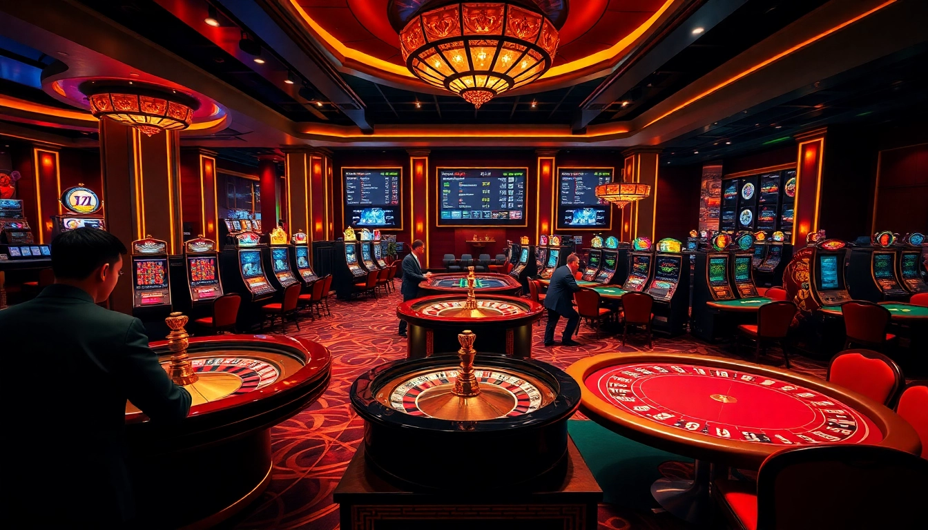 Experience online gambling excitement at loto188.gb.net with lively slot machines and poker tables in action.