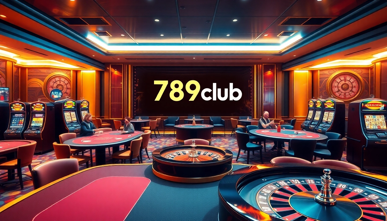 Experience the excitement of online gambling at 789club with dynamic table games and vibrant slot machines.