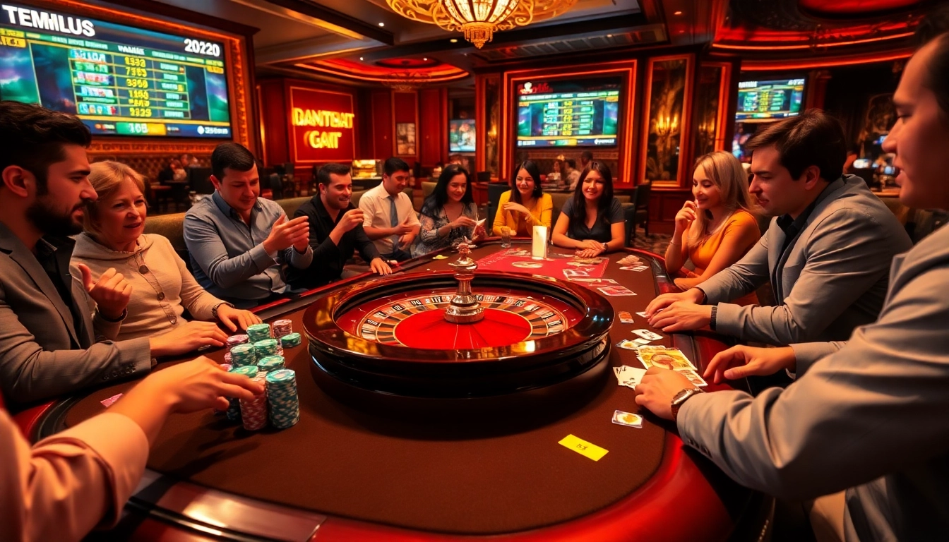 Experience the excitement of online gambling at hitclub.com with vibrant casino visuals.