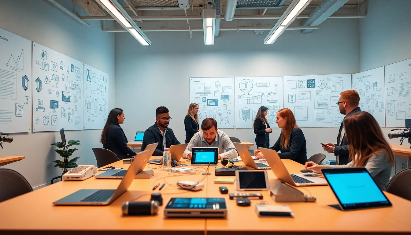 Ruang kerja inovatif yang menampilkan misi surya88 untuk pengusaha teknologi.