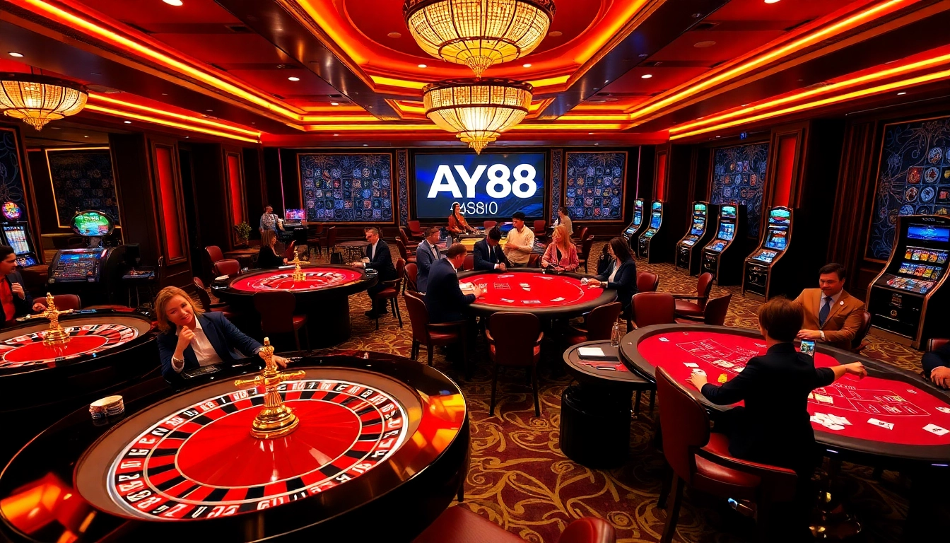 Experience the thrill of casino games at SAY88 with expert dealers and luxurious tables.