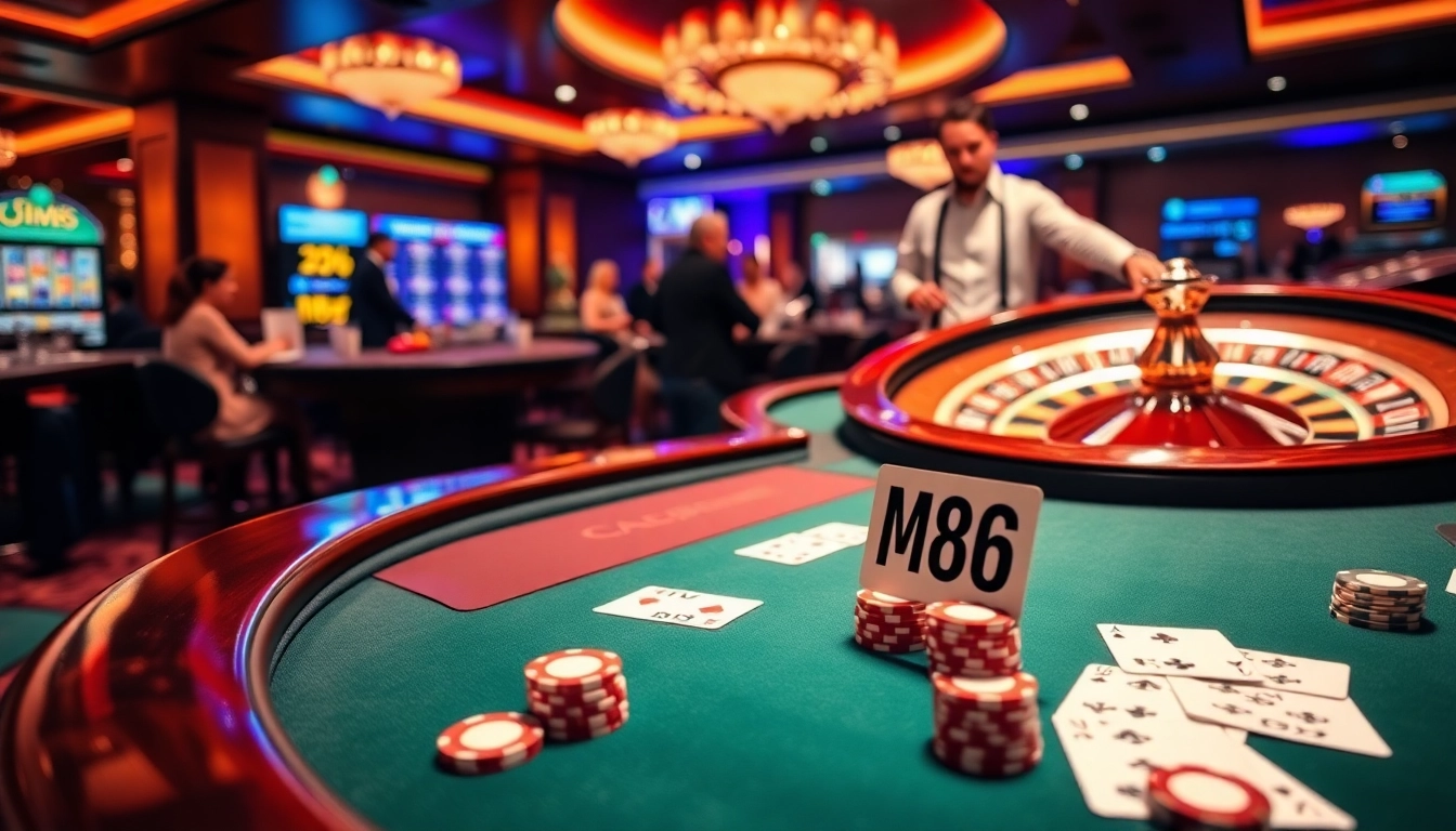 Players celebrating wins at MB66 casino, showcasing excitement at a poker table surrounded by action.