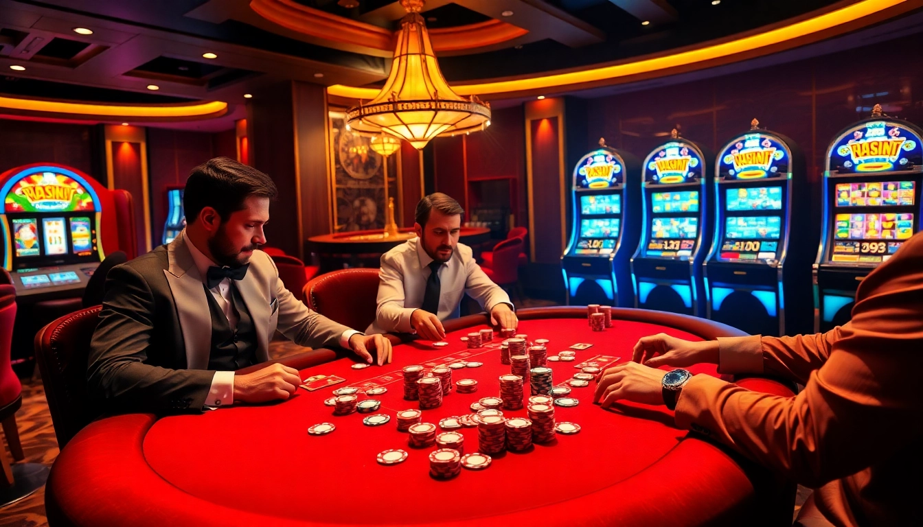Experience the thrill of gaming at bdtk66.blog with an elegant poker table scene.